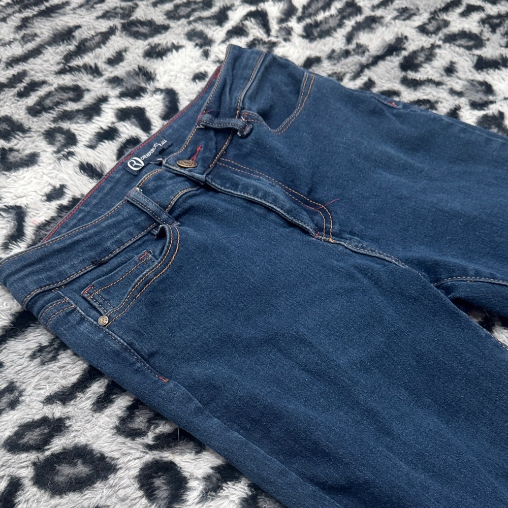 Classic Navy Skinny Jeans for Women - Picture 3 of 6